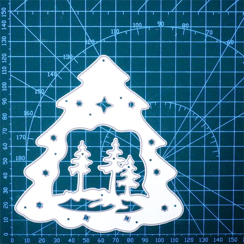 Inlovearts Creative Christmas Tree Metal Cutting Dies