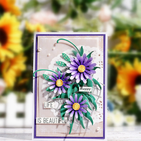 Inlovearts Flower With Multiple Petals Cutting Dies