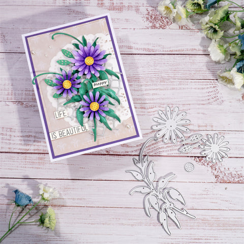 Inlovearts Flower With Multiple Petals Cutting Dies