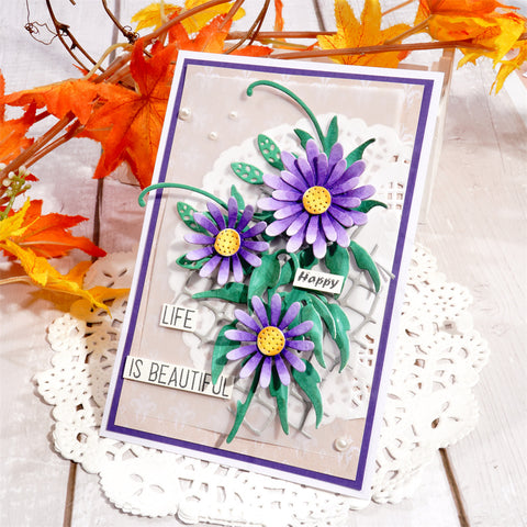 Inlovearts Flower With Multiple Petals Cutting Dies