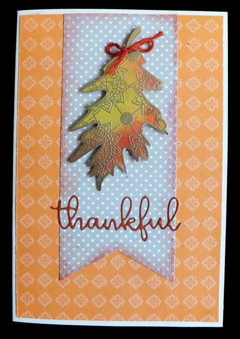 Thankful Word Decor Dies - Inlovearts