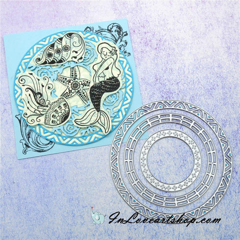 Round Frame Nesting Dies - Inlovearts