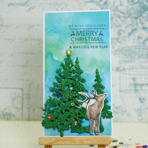 Inloveartshop Lush Pine Christmas Theme Cutting Dies