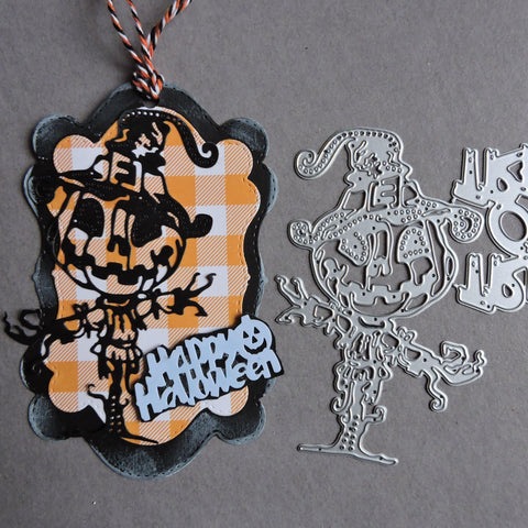 Pumpkin Scarecrow Decor Dies