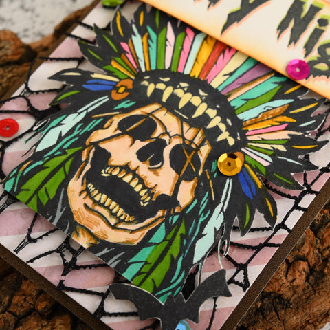 Happy Halloween Skull Stamps - Inlovearts