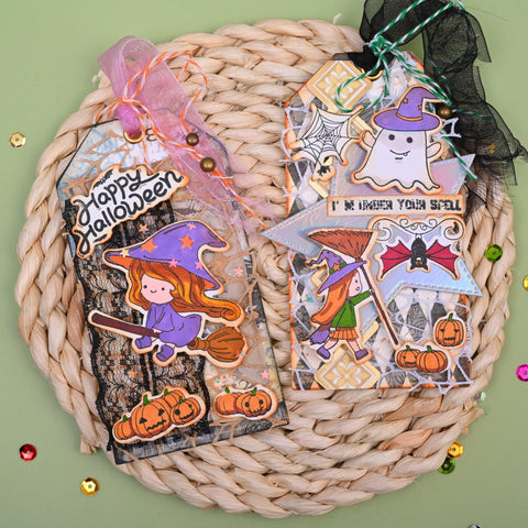 Cute Halloween Witches Dies with Stamps Set