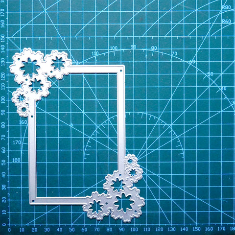 Inlovearts Daisies Photo Frame Cutting Dies