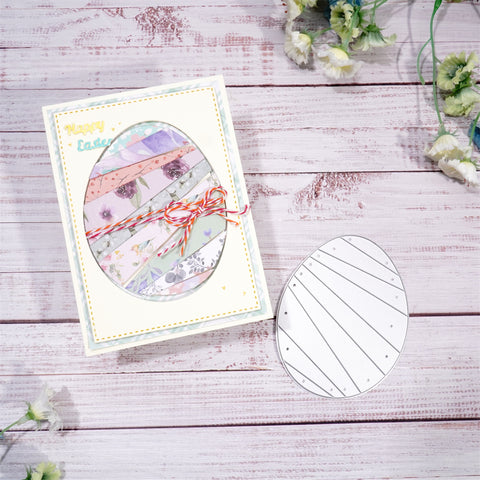 Inlovearts Easter Egg Metal Cutting Dies