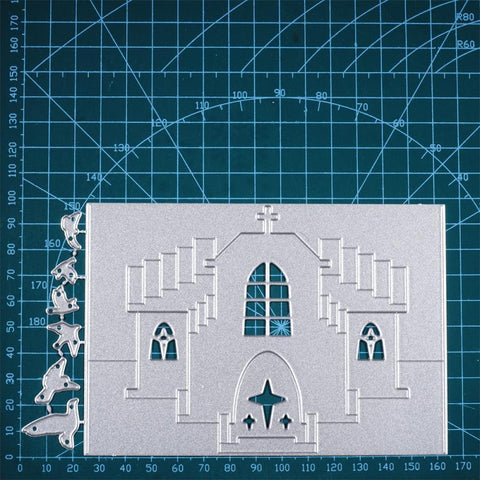 Inloveart 3D Cathedral Background Board Cutting Dies