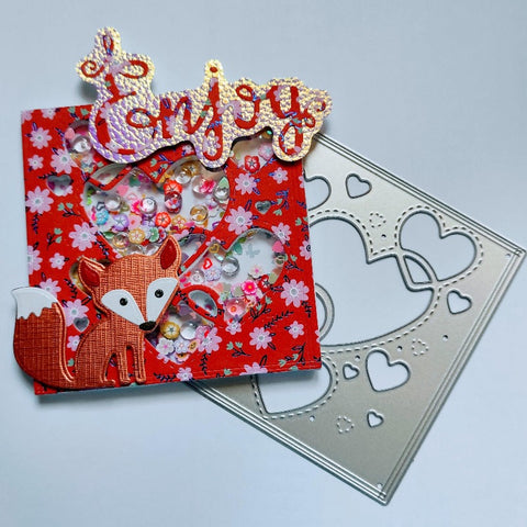 Inloveartshop Heart Shape Background Board Cutting Dies