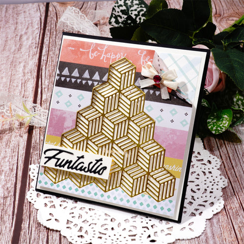 Inlovearts Geometrics Collection Background Board Cutting Dies