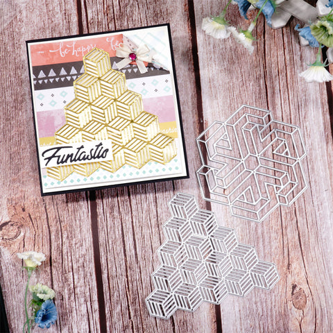 Inlovearts Geometrics Collection Background Board Cutting Dies
