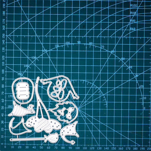 Inlovearts Halloween Gnomes Metal Cutting Dies