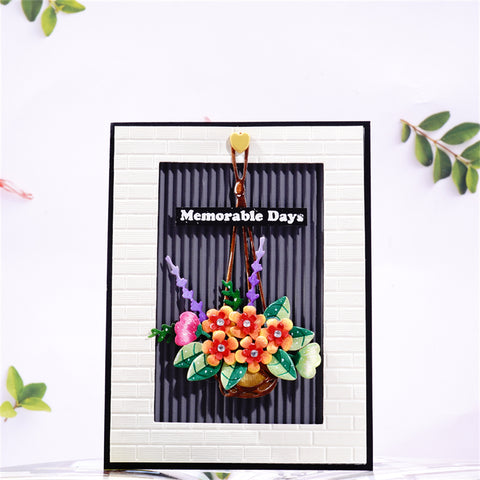 Inlovearts Hanging Potted Plants Cutting Dies