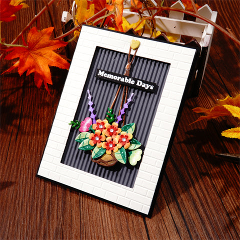 Inlovearts Hanging Potted Plants Cutting Dies