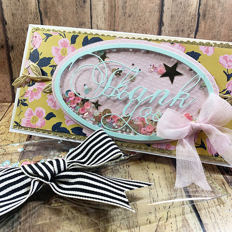 Inloveartshop Happy Birthday Oval Border and Frame Cutting Dies