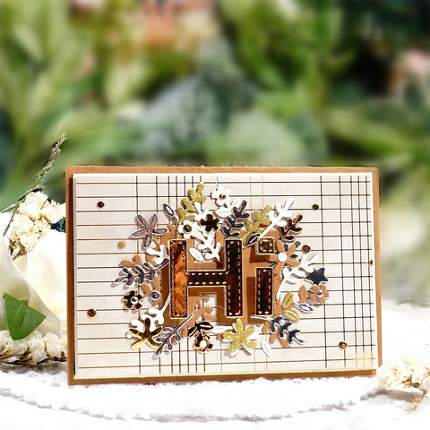 Inlovearts "Hi" Word with Decor Metal Cutting Dies