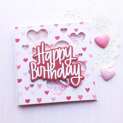 Inloveartshop Heart Shape Background Board Cutting Dies