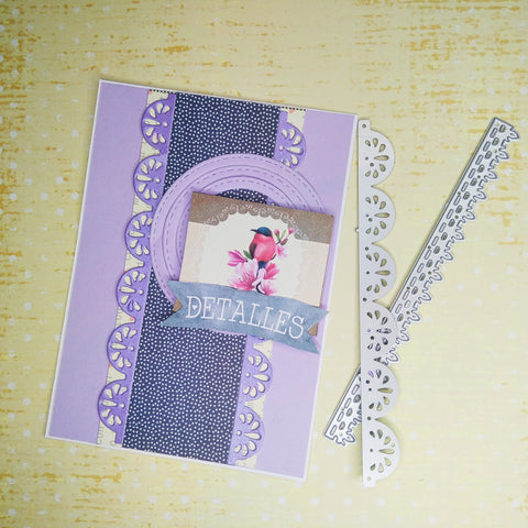 Inlovearts 5pcs Lace Border Decor Dies