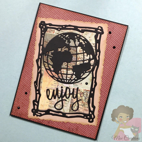 Inloveartshop Creative Earth and Map Home Decor Dies Set