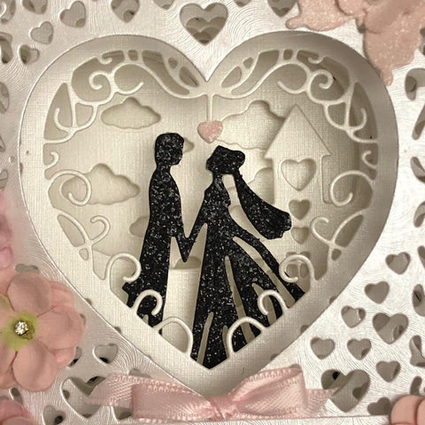 Romantic Wedding Album Frame Dies