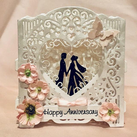 Romantic Wedding Album Frame Dies