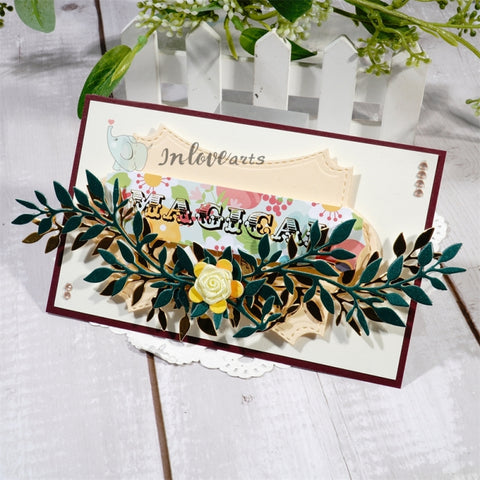 Inlovearts A Branch of Leaves Cutting Dies