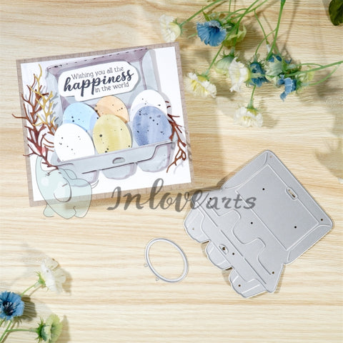 Inlovearts A Carton of Eggs Cutting Dies