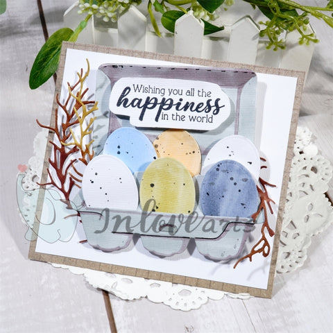 Inlovearts A Carton of Eggs Cutting Dies