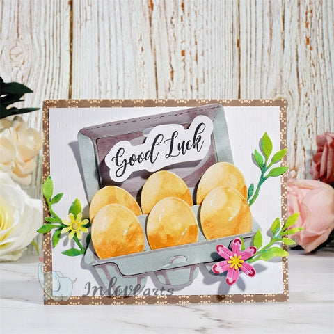 Inlovearts A Carton of Eggs Cutting Dies