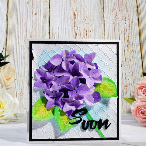 Inlovearts Beautiful Hydrangea Cutting Dies
