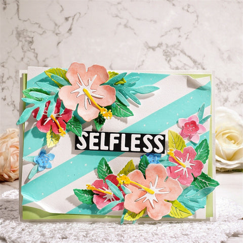 Inlovearts Blooming Flowers Cutting Dies