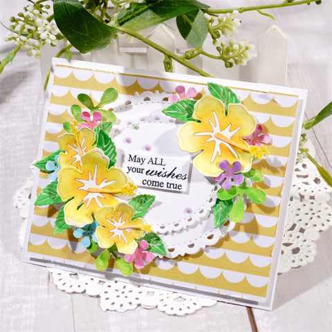 Inlovearts Blooming Flowers Cutting Dies