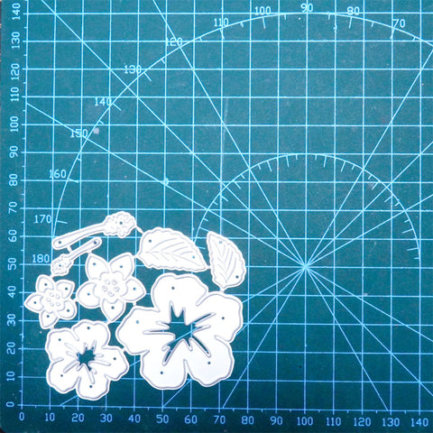 Inlovearts Blooming Flowers Cutting Dies