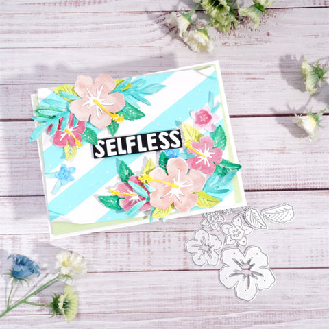 Inlovearts Blooming Flowers Cutting Dies