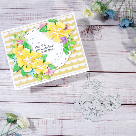 Inlovearts Blooming Flowers Cutting Dies