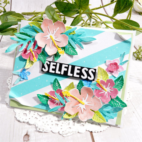 Inlovearts Blooming Flowers Cutting Dies