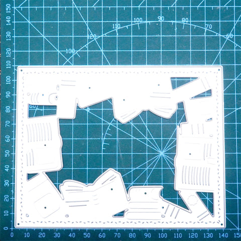 Inlovearts Book Rectangle Frame Cutting Dies