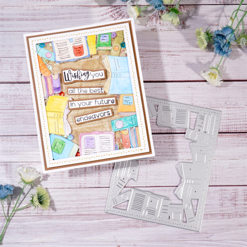 Inlovearts Book Rectangle Frame Cutting Dies