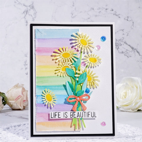 Inlovearts Bouquet of Daisies Cutting Dies