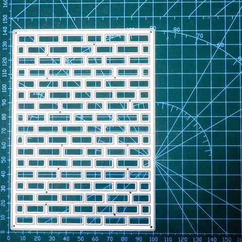 Inlovearts Brick Wall Background Board Dies