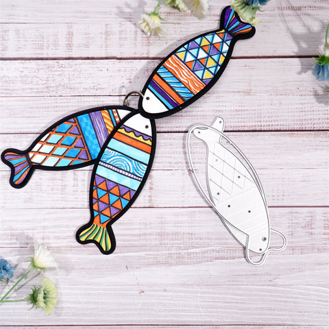 Inlovearts Cartoon Fish Cutting Dies