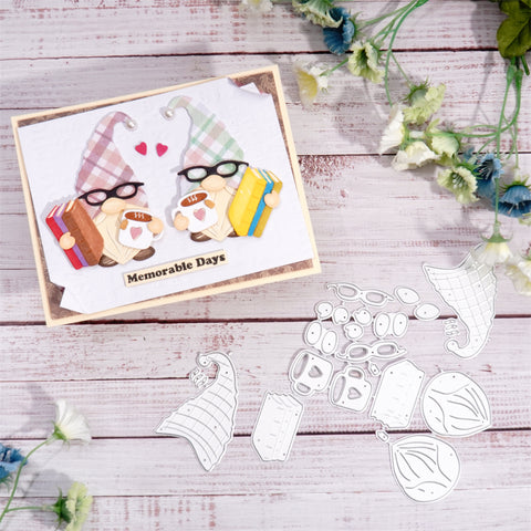 Inlovearts Casual Gnomes Metal Cutting Dies
