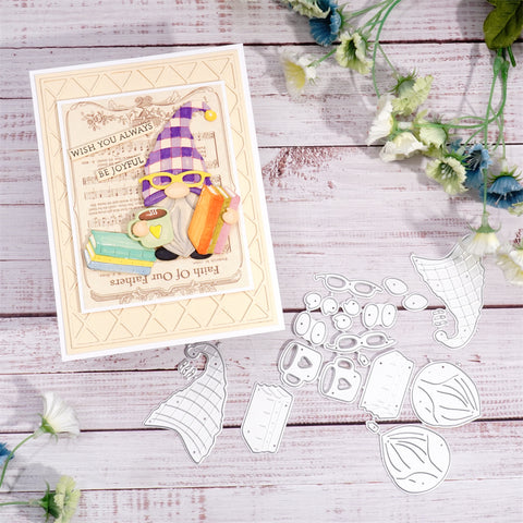 Inlovearts Casual Gnomes Metal Cutting Dies