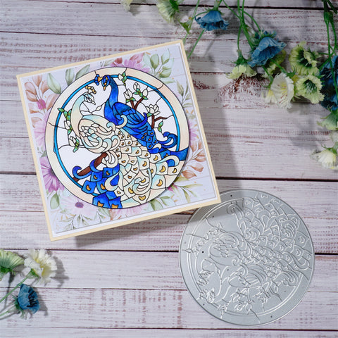 Inlovearts Charming Peacocks Cutting Dies