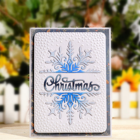 Inlovearts Christmas Words with Snowflakes Cutting Dies