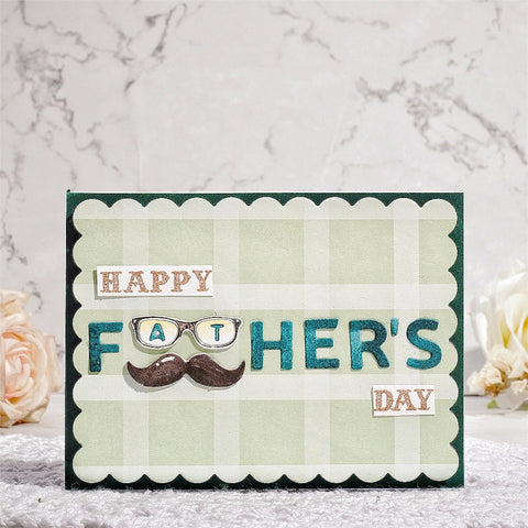 Inlovearts Decorated "Father's" Word Cutting Dies