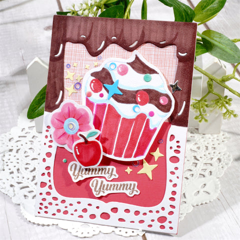 Inlovearts Delicious Cream Frame Cutting Dies