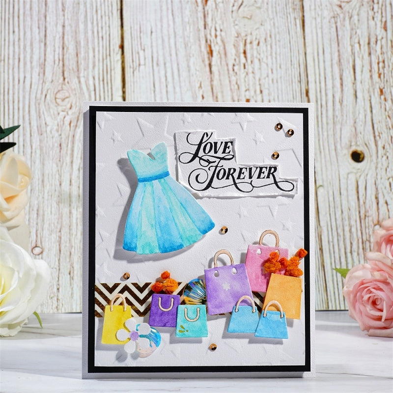 Inlovearts Dress and Shopping Bag Cutting Dies