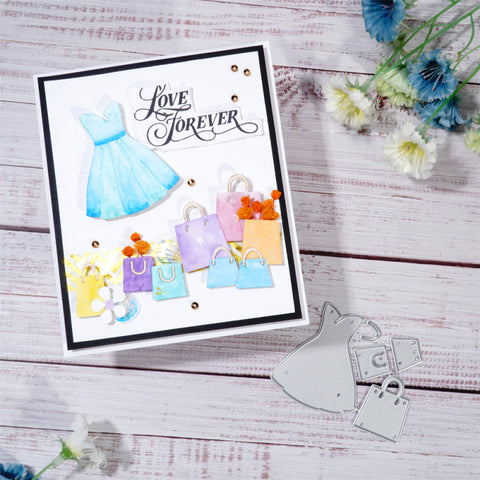 Inlovearts Dress and Shopping Bag Cutting Dies